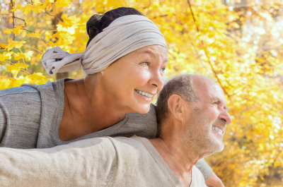 senior couple spending time together